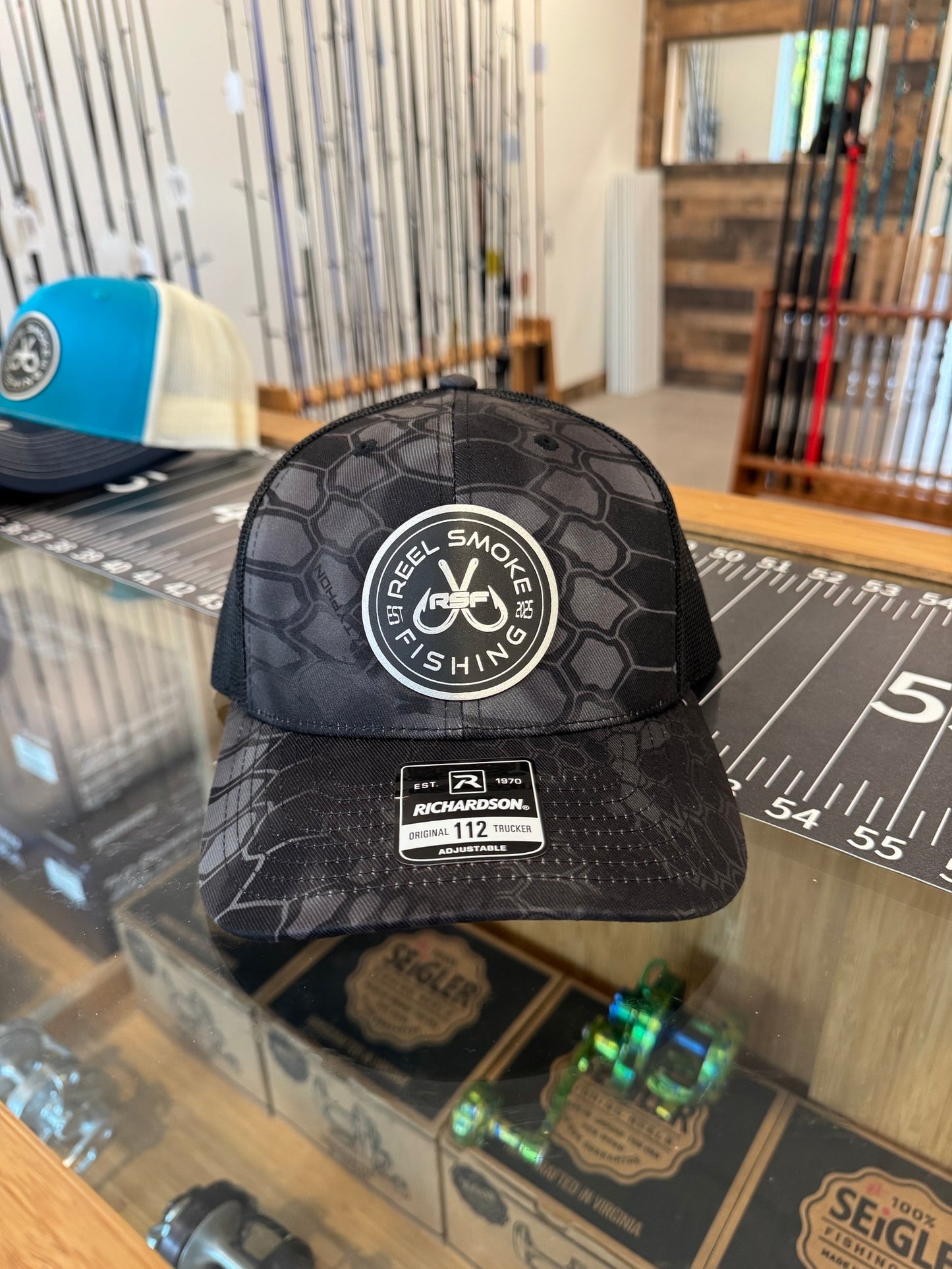 Reel Smoke Fishing Hooks Hat