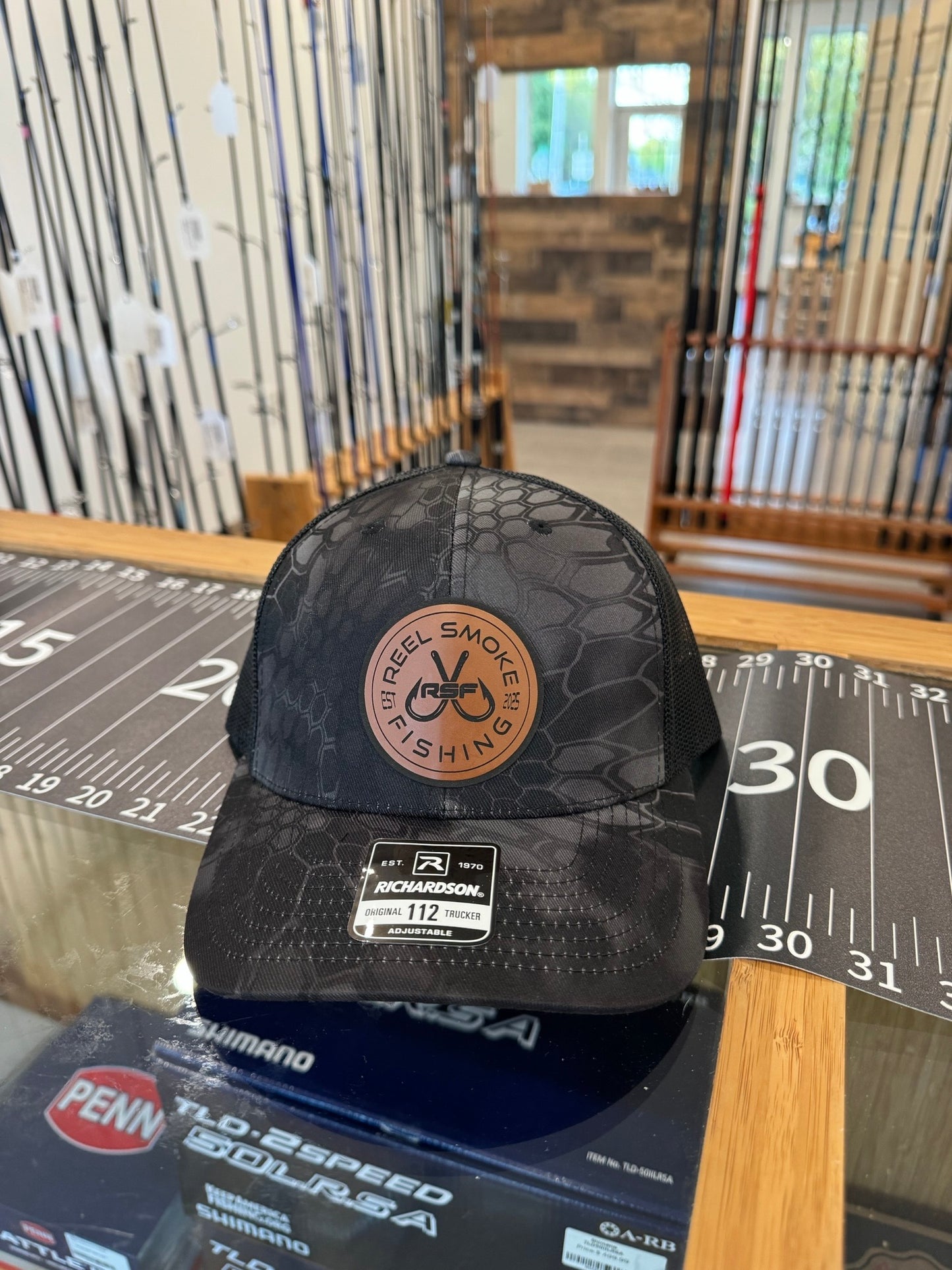 Reel Smoke Fishing Hooks Hat