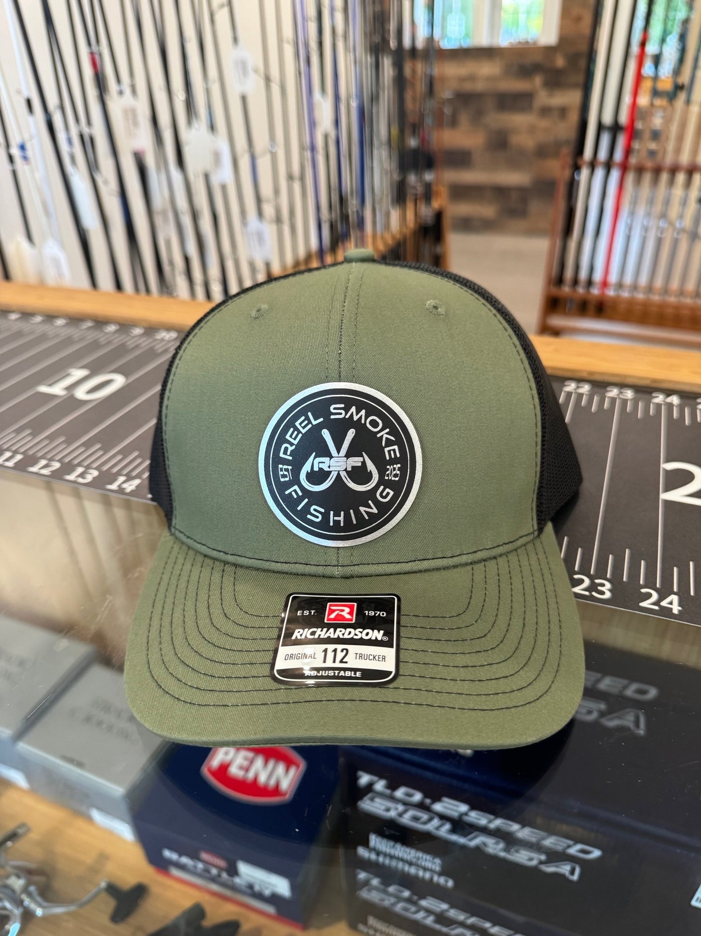 Reel Smoke Fishing Hooks Hat